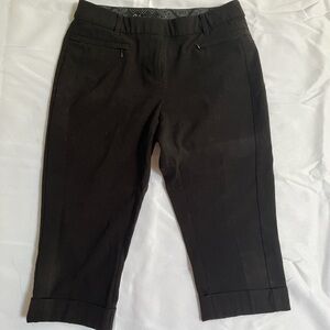 Reitmans Elegant Black Capri Pants
